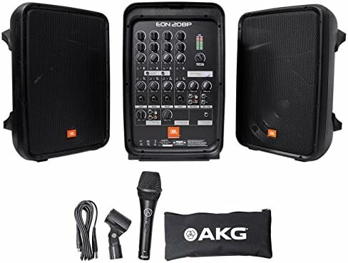 JBL EON208P - przenośny system nagłośnieniowy 300 W z mikserem i mikrofonem