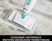 Shark Steam S1000EU – lekki mop parowy do twardych podłóg, biało-zielony – zdjęcie 2
