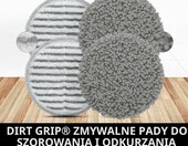 Shark XKITP7000D – komplet 4 zmywalnych nakładek do mopa parowego, szare – zdjęcie 2