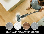Shark XKITP7000D – komplet 4 zmywalnych nakładek do mopa parowego, szare – zdjęcie 4