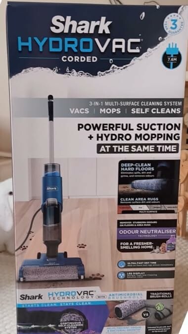 Shark HydroVac WD210EUCP – bezprzewodowy odkurzacz na mokro i sucho, szary