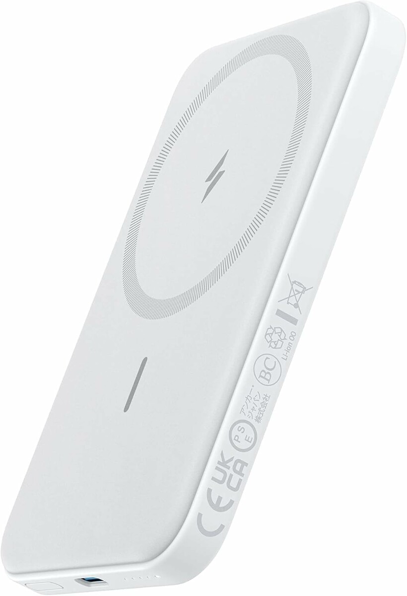 Anker 621 MagGo 5000 mAh – magnetyczny powerbank USB-C, biały