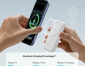 Anker 621 MagGo 5000 mAh – magnetyczny powerbank USB-C, biały – zdjęcie 3