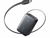 Anker Nano Powerbank 10000 mAh ze zwijanym kablem USB-C 45 W, czarny – zdjęcie 1