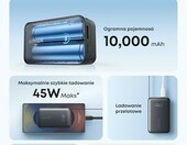 Anker Nano Powerbank 10000 mAh ze zwijanym kablem USB-C 45 W, czarny – zdjęcie 3