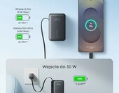 Anker Nano Powerbank 10000 mAh ze zwijanym kablem USB-C 45 W, czarny – zdjęcie 4