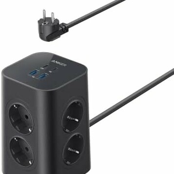 Anker listwa zasilająca 12w1 – 8 gniazd + 4 USB-C/USB, 20 W