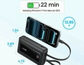 Anker Zolo Powerbank 20000 mAh 45 W – z wbudowanymi kablami, biały – zdjęcie 4