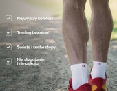 DANISH ENDURANCE Skarpety do biegania – 3-pak, białe, r. 43-47 – zdjęcie 3