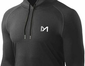 MEETYOO Bluza do biegania z długim rękawem – męska, czarna – zdjęcie 1
