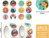 Vegena Naklejki Motywacyjne 1000 szt. – naklejki ze zwierzętami do albumu – zdjęcie 3