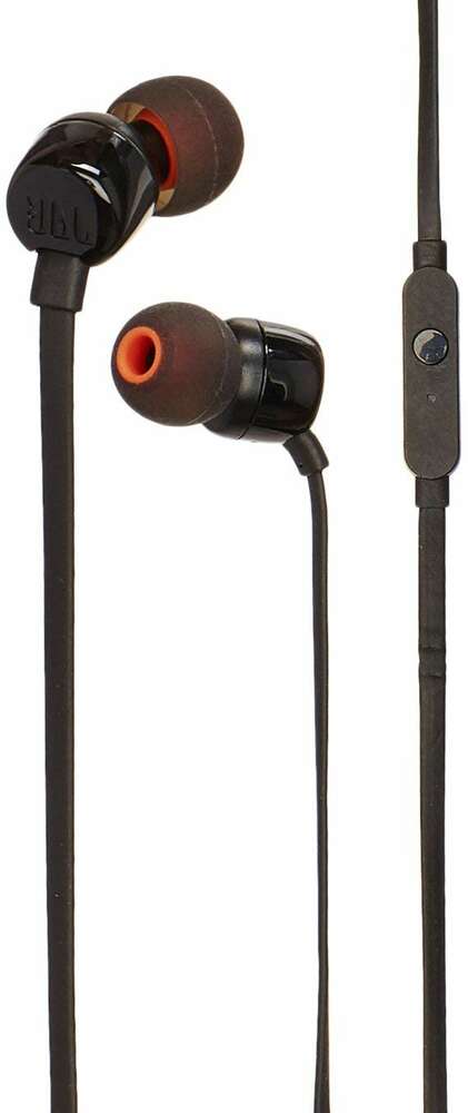 Słuchawki przewodowe dokanałowe JBL by Harman T110 z mikrofonem returns