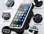 Guzack Opaska na ramię do biegania – etui na telefon do 6,9", czarna – zdjęcie 3