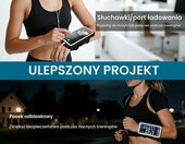 Guzack Opaska na ramię do biegania – etui na telefon do 6,9", czarna – zdjęcie 4