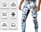 HYCOPROT Getry kompresyjne do biegania – męskie legginsy sportowe – zdjęcie 5