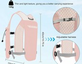 flintronic Plecak nawadniający 500 ml – kamizelka do biegania, różowy – zdjęcie 2