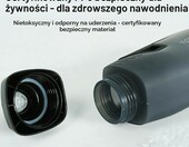 ThinkRider Bidon Rowerowy Aero 650 ml – szary, do MTB i szosy – zdjęcie 4