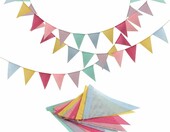 VIVIIHOO Girlanda Proporczyków Pastelowa 12,6 m – 36 sztuk – zdjęcie 1