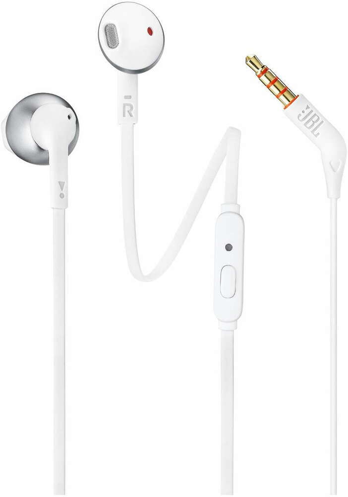 Słuchawki przewodowe JBL by Harman T205 Białe