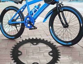 Broco Tarcza łańcuchowa 104 BCD 40T – zębatka rowerowa do korby, czarna – zdjęcie 4