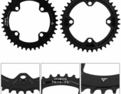 Broco Tarcza łańcuchowa 104 BCD 40T – zębatka rowerowa do korby, czarna – zdjęcie 5