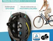 Fischer Urban Montis – kask rowerowy miejski, czarno-żółty, S/M – zdjęcie 3