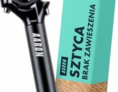 AARON Post Sztyca podsiodłowa 30,9 mm 350 mm – aluminiowa, czarna – zdjęcie 1