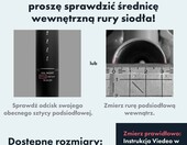 AARON Post Sztyca podsiodłowa 30,9 mm 350 mm – aluminiowa, czarna – zdjęcie 3