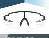 ROCKBROS Okulary rowerowe fotochromowe UV400 – czarne, polaryzacyjne – zdjęcie 2