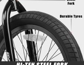 AVASTA Hesper 20 cali - rower BMX freestyle, szary – zdjęcie 5