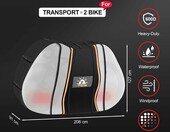 Zettum - wodoodporny pokrowiec transportowy na 2 rowery – zdjęcie 2