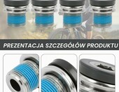 Lunpoem - śruby korby rowerowej M15 ze stali nierdzewnej, 4 szt. – zdjęcie 3