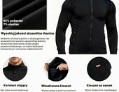 Smatstyle - męska wiatroszczelna kurtka do biegania, czarna – zdjęcie 4