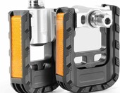 ROCKBROS Pedały składane aluminiowe 9/16 – z odblaskami, para – zdjęcie 1