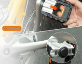 ROCKBROS Pedały składane aluminiowe 9/16 – z odblaskami, para – zdjęcie 2