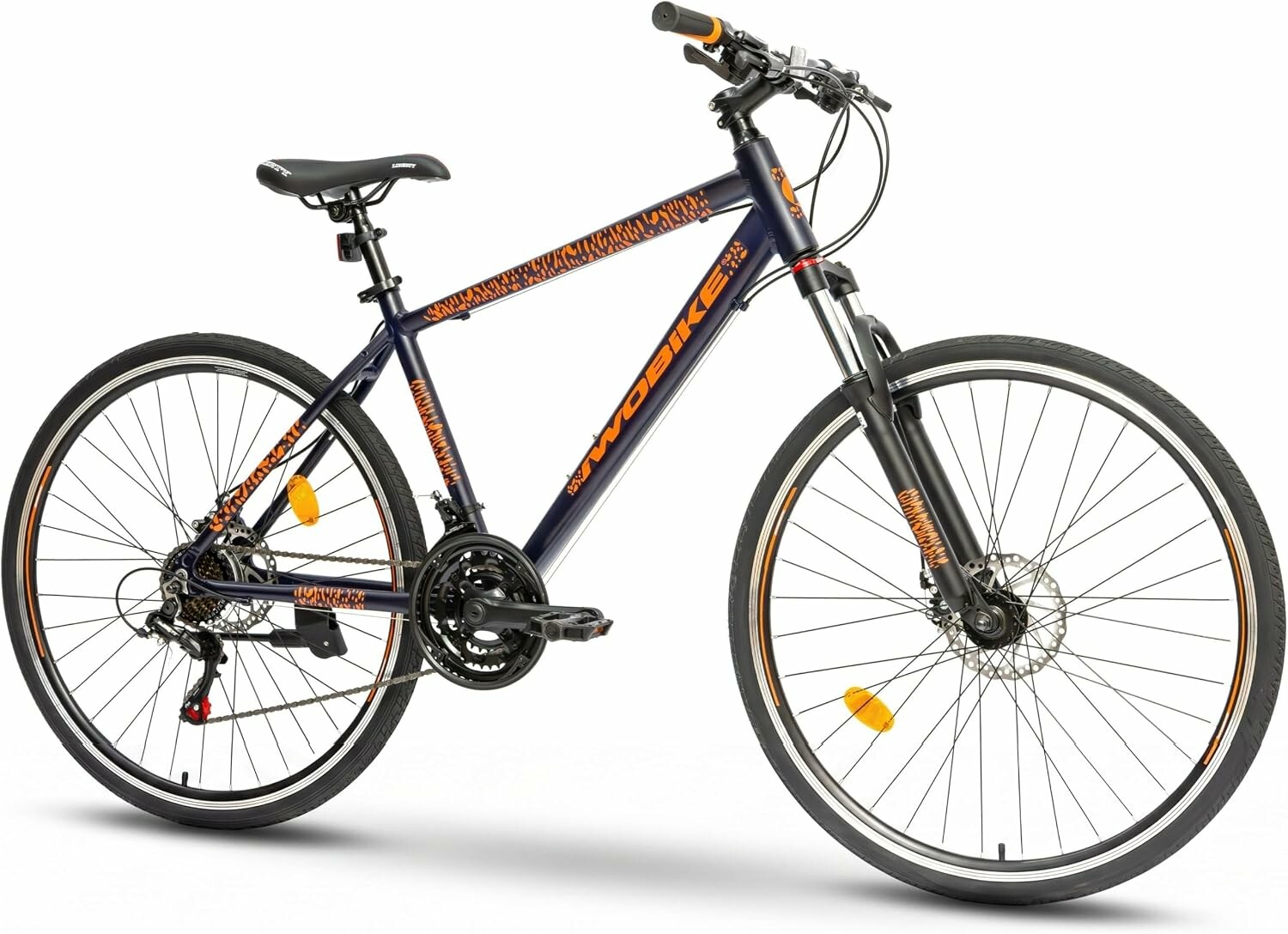 IwoBike Galaxy 28 cali - rower crossowy męski, 21 biegów, granat