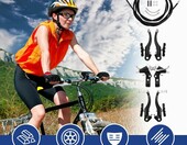 GOWTX zestaw hamulców szczękowych V-Brake z dźwigniami – kierownica 22,2 mm – zdjęcie 3