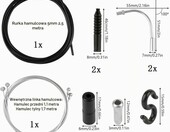 JINGLOUA zestaw linek do manetek rowerowych – przerzutki i hamulce, 2,5 m – zdjęcie 2