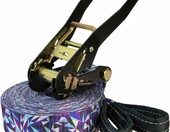 ALPIDEX Slackline 15 m z napinaczem - taśma do balansowania – zdjęcie 2