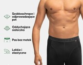 DANISH ENDURANCE bokserki sportowe męskie 3-pak, czarne – zdjęcie 2