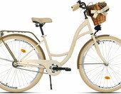 Milord Bikes 28 cali - rower miejski holenderski, damski, kremowo-brązowy – zdjęcie 2