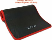 DH FitLife – mata treningowa fitness 183x61 cm, czarna – zdjęcie 3