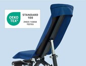 Fit-Flip ręcznik treningowy z mikrofibry 130x48 cm, granatowy – zdjęcie 3