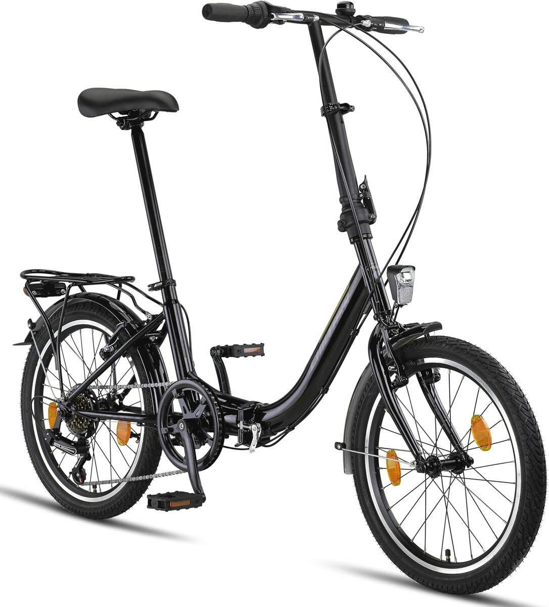 Chillaxx Urban 20 cali - rower składany, 6 biegów Shimano, czarny