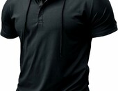 MakingDa bluza z kapturem krótki rękaw na siłownię, czarna – zdjęcie 1