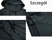 MakingDa bluza z kapturem krótki rękaw na siłownię, czarna – zdjęcie 4