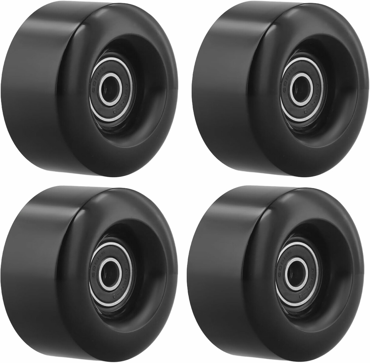 Kółka do deskorolki 58x32 mm PU 82A - zestaw 4 sztuk z łożyskami