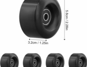 Kółka do deskorolki 58x32 mm PU 82A - zestaw 4 sztuk z łożyskami – zdjęcie 2