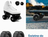 Kółka do deskorolki 58x32 mm PU 82A - zestaw 4 sztuk z łożyskami – zdjęcie 4
