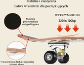 ERNAN Deskorolka kompletna 80x20 cm - klasyczna deska do jazdy i tricków – zdjęcie 4